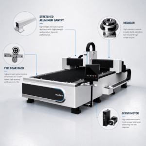 Single Paltform Fiber laser Cutting Machine